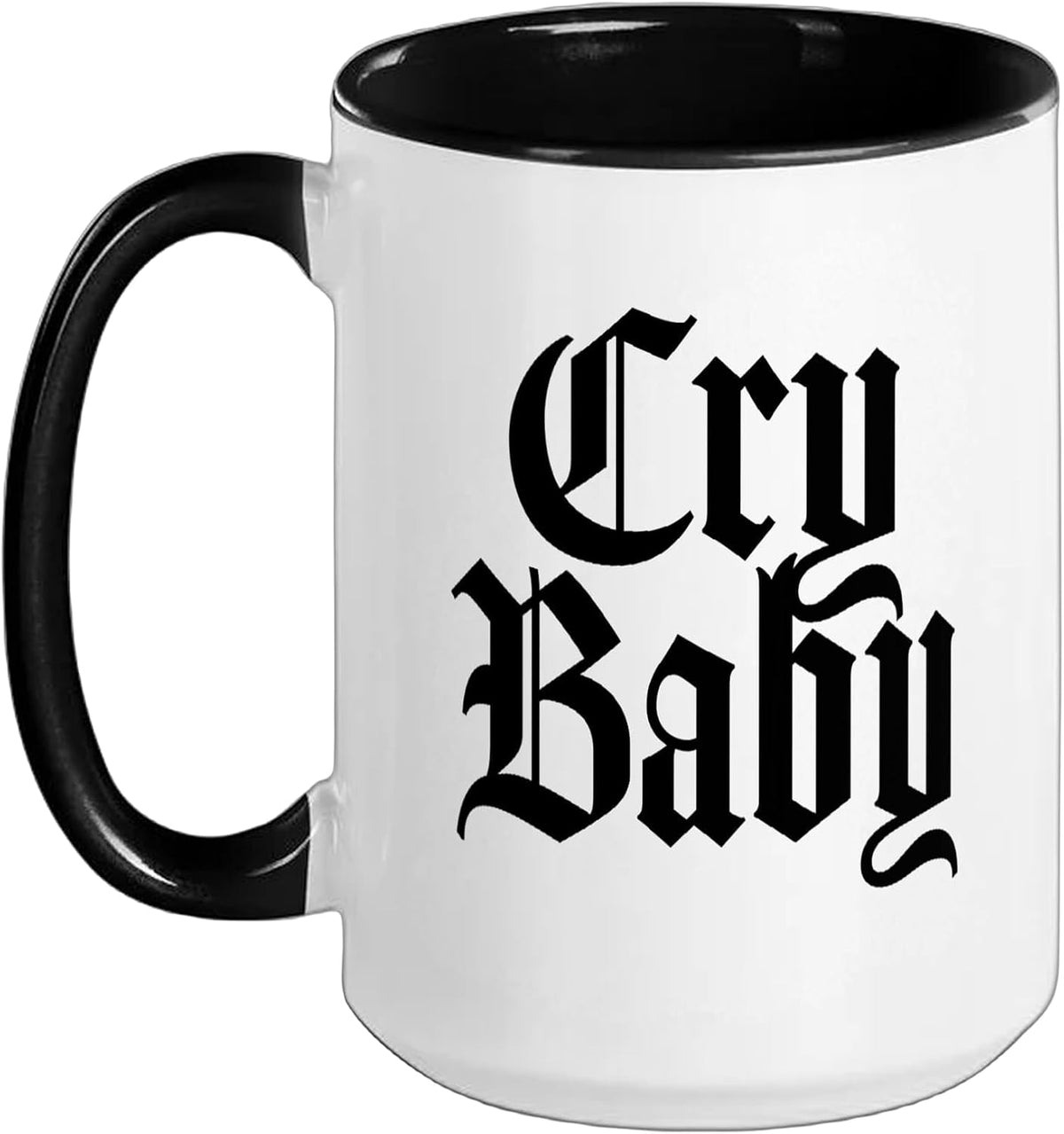 Cry Baby Old English Design Ceramic Mug