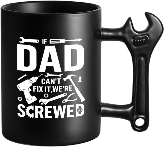 Lozache Wrench Handle Dad Fathers Dad Christmas Birthday Ceramic Mug