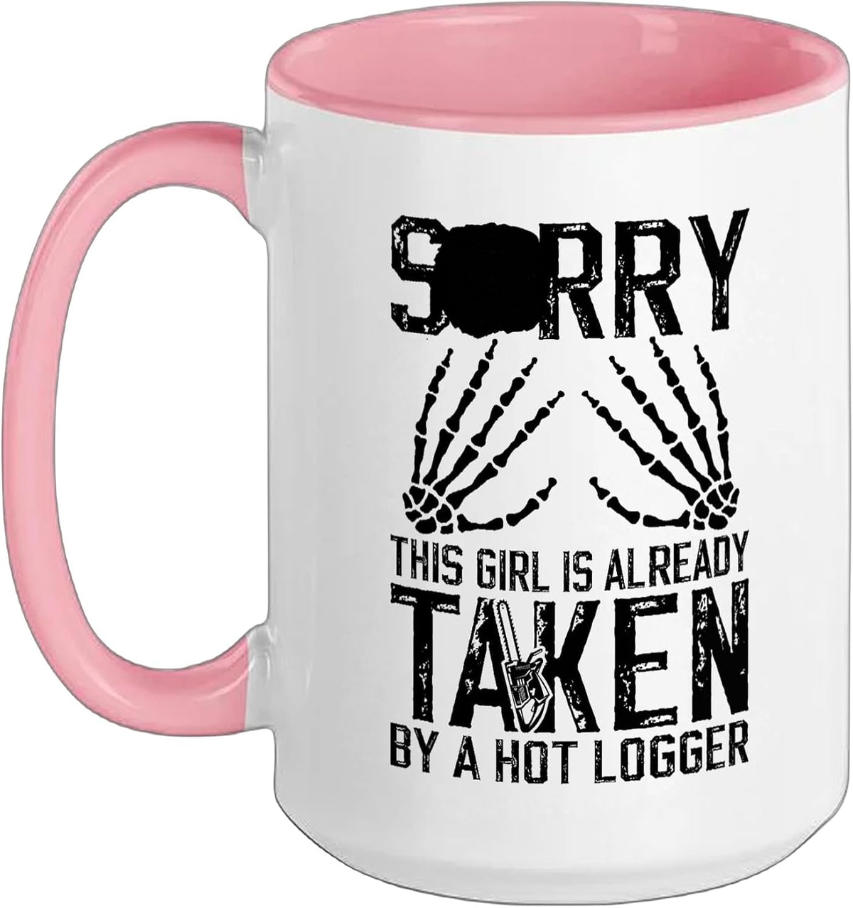 Taken By A Hot Logger Wife Of A Logger Christmas Ceramic Mug