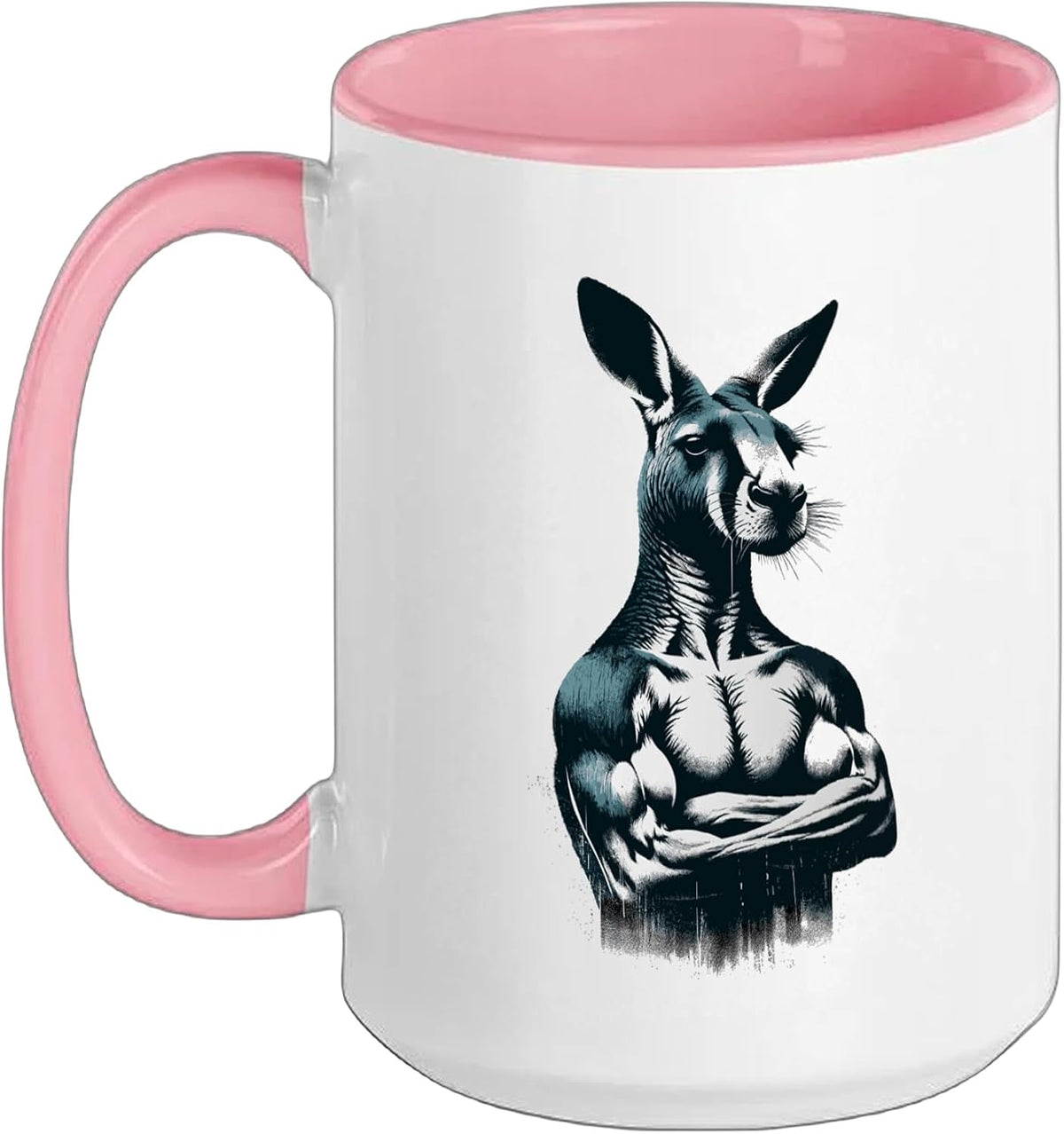 Edgy Grunge Aesthetic Kangaroo Lover Stuff Edgy Kangaroo Ceramic Mug
