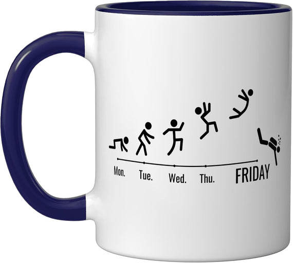 Weekend Dive Evolution Monday To Friday Ceramic Mug