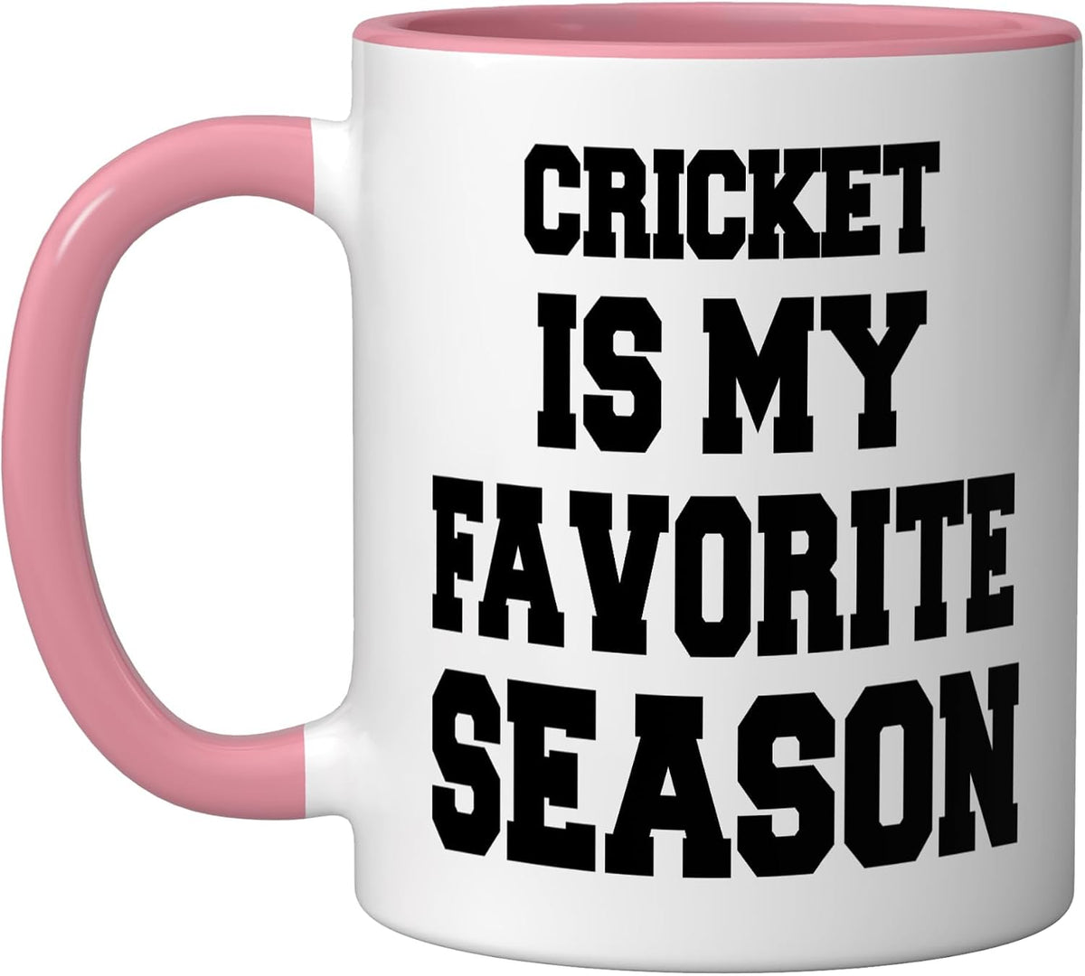 Cricket Is My Favorite Season - Cricket Player Ceramic Mug