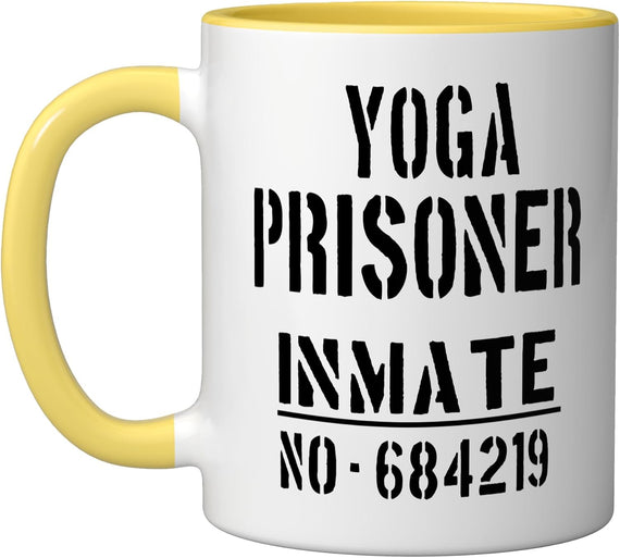 Yoga Prisoner Halloween Costume Funny Inmate Yogi Lover Ceramic Mug