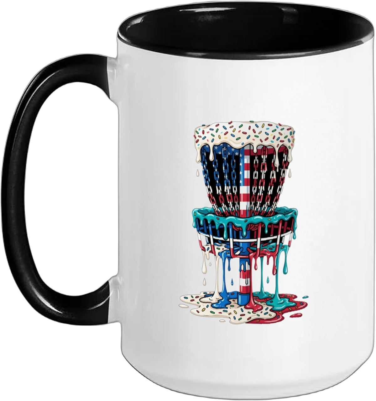 Disc Golf Basket Frolfing Disc Golf Player Disc Golfer Ceramic Mug