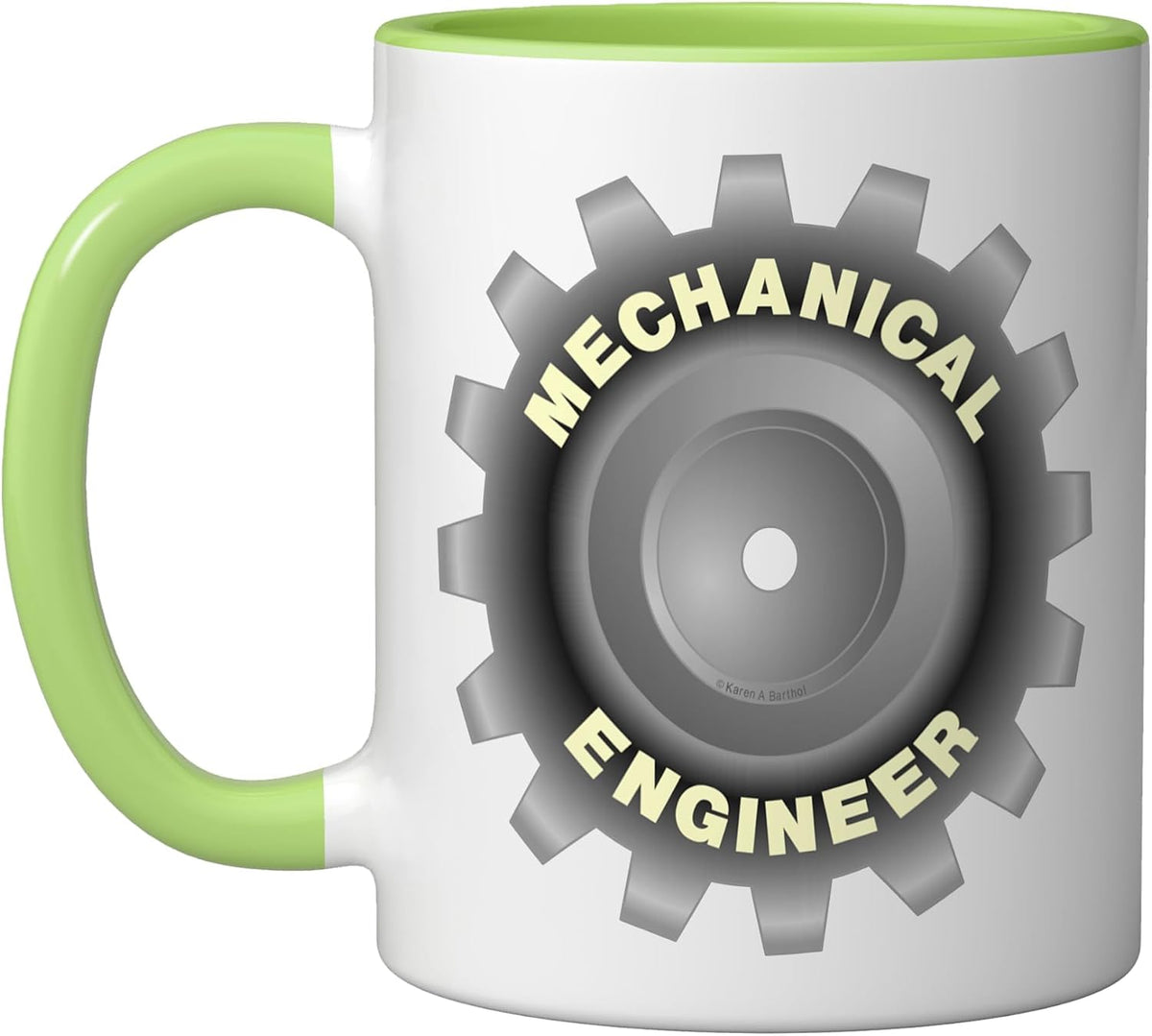 Mechanical Engineer Gray Gear Ceramic Mug