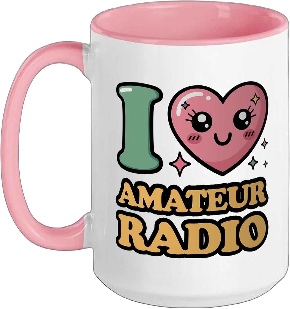 I Love Amateur Radio Ceramic Mug