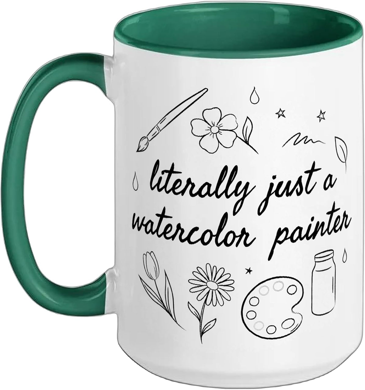 Watercolor Painting Watercolours Watercolorist Painter Ceramic Mug