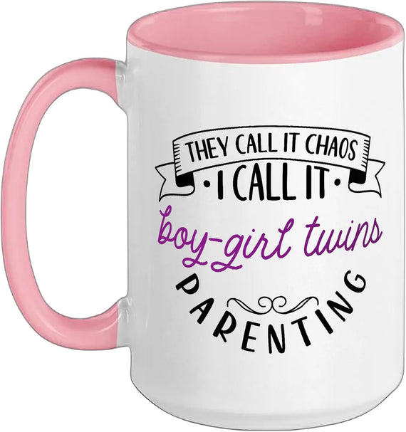 Chaos Coordinator Mother - Boy-Girl Twins Ceramic Mug