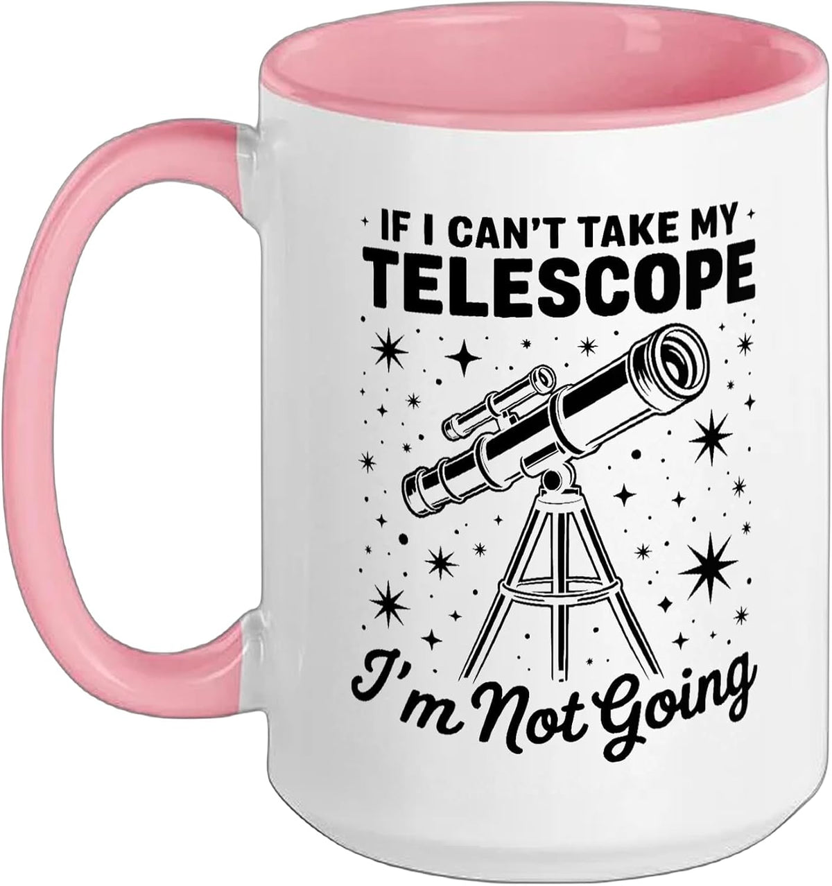 Telescope Planets Stars Astronomer Stargazing Ceramic Mug