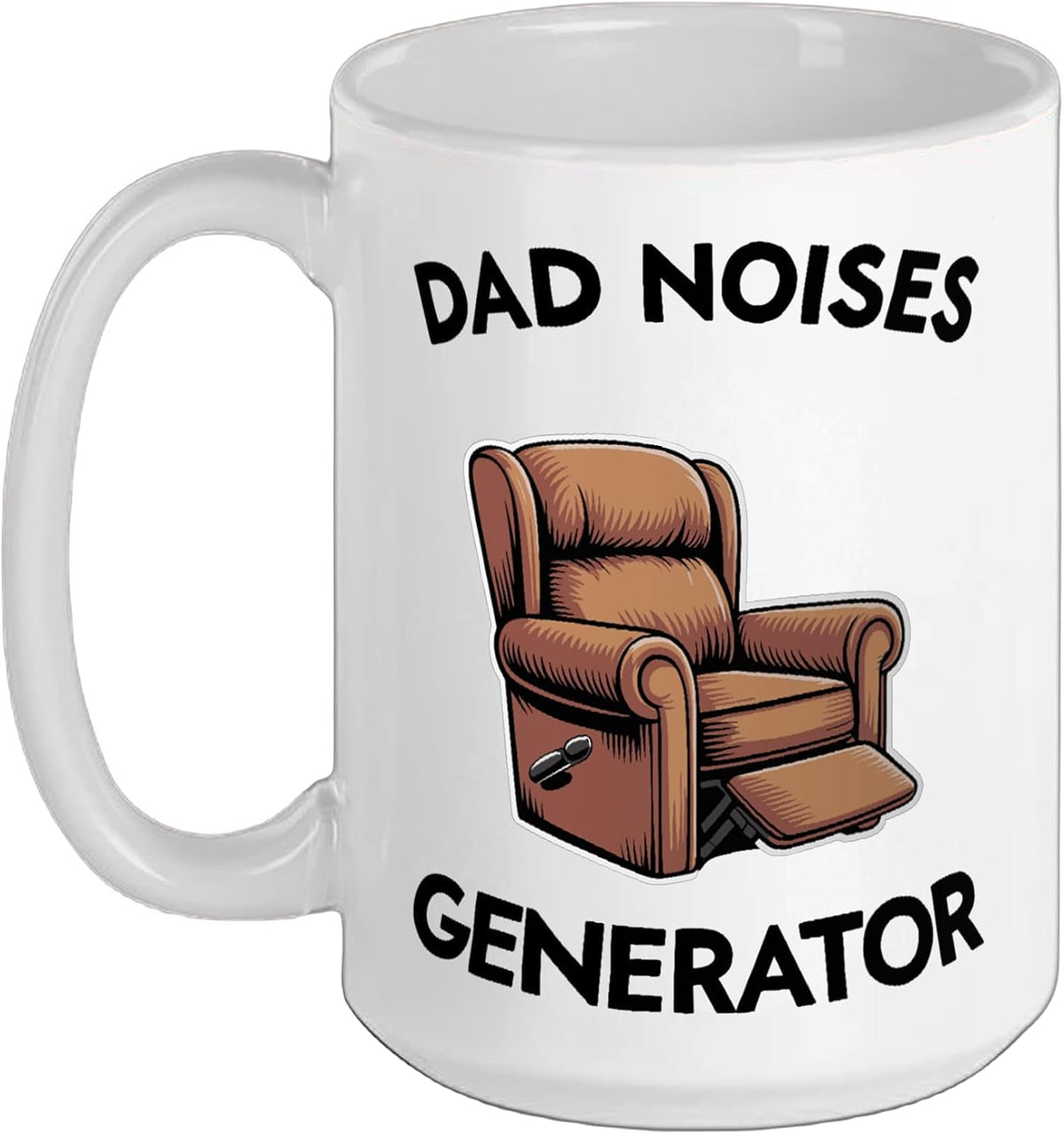 Dad Noises Generator Armchair Mens Humor Daddy Grandpa Ceramic Mug