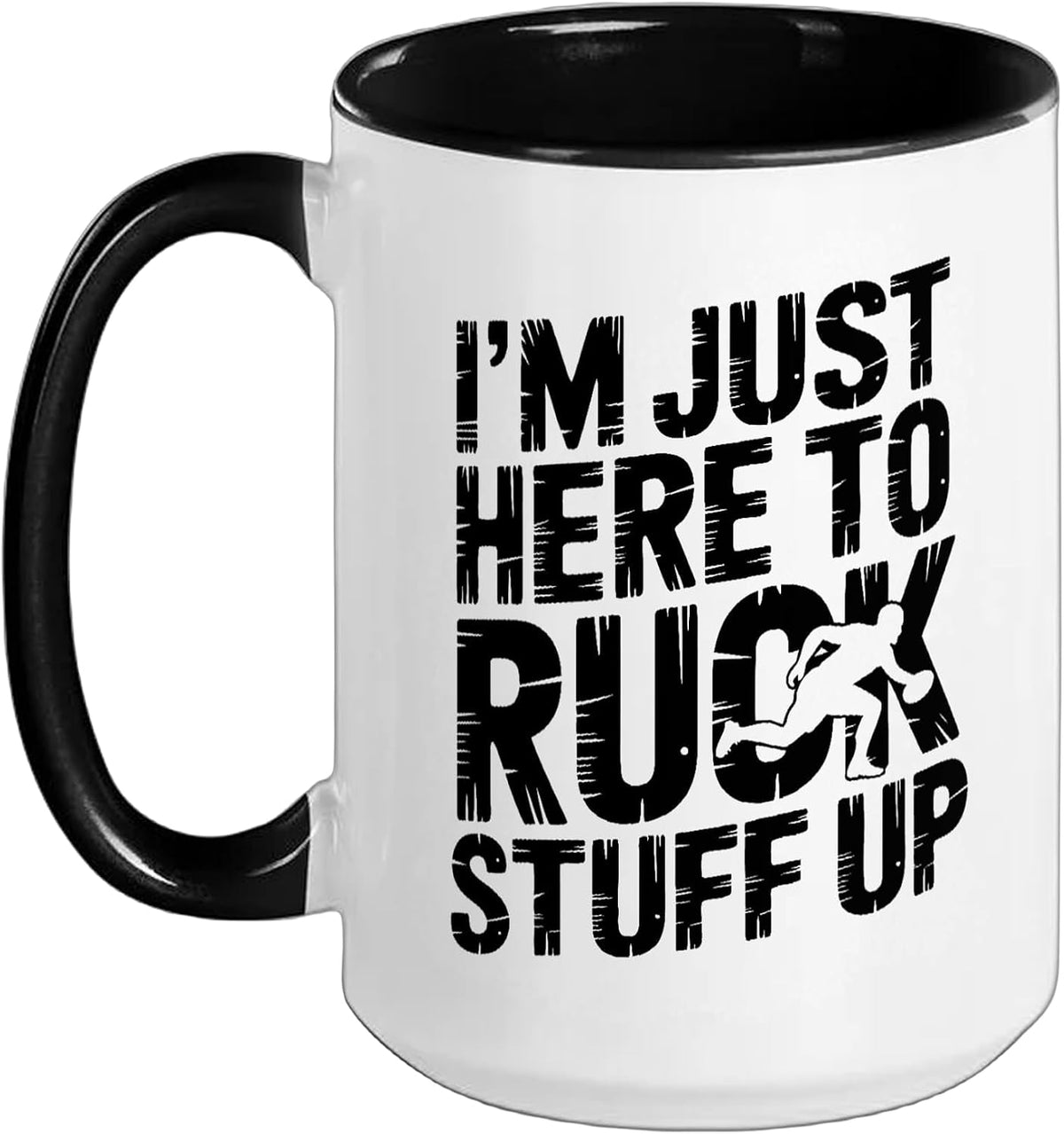 Funny Rugby Player Ceramic Mug
