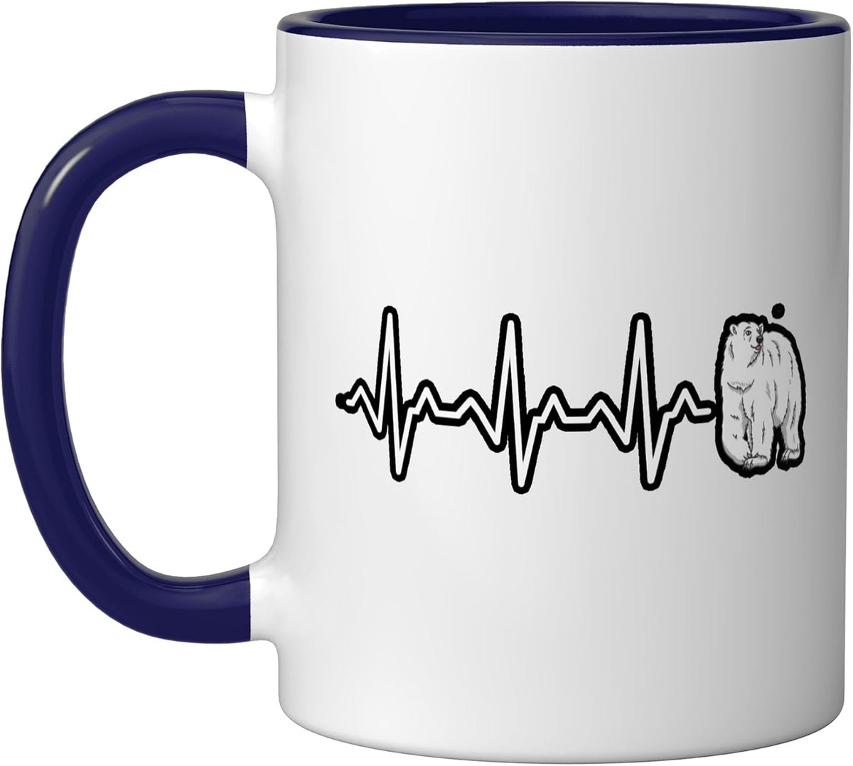 Polar Bear Heartbeat Ceramic Mug