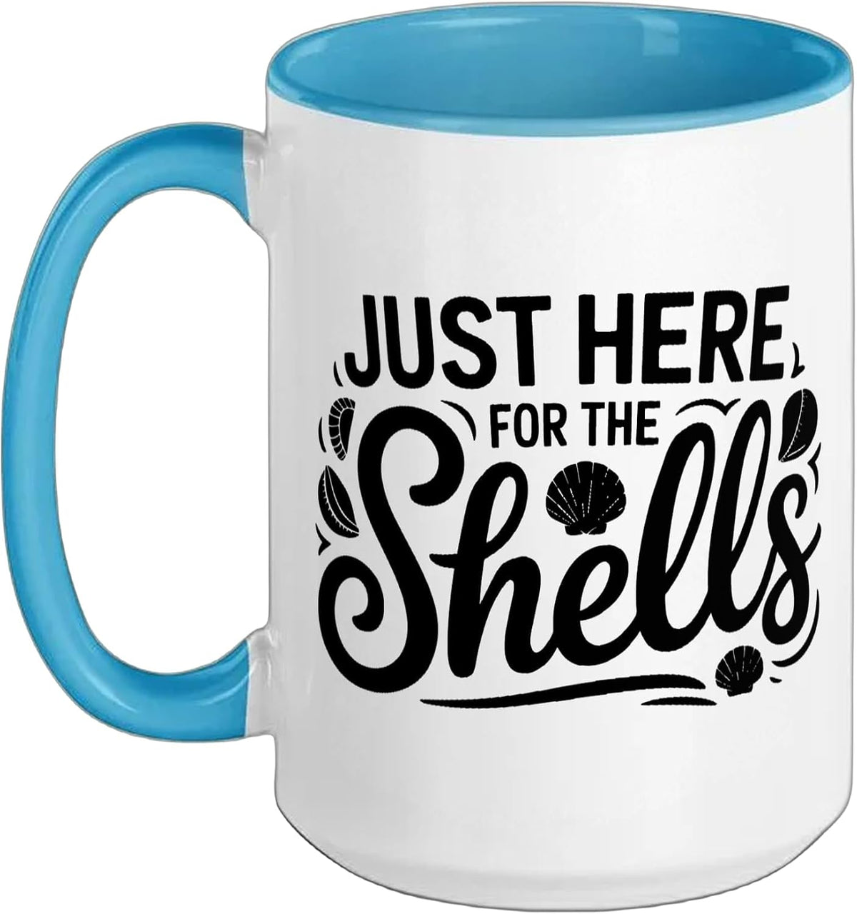Just Here Shells Beach Walk Morning Shelling Shell Ceramic Mug