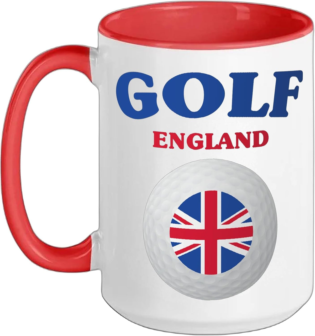 Golf England Ball Logo Emblem Country Symbol Men's Golfing Ceramic Mug