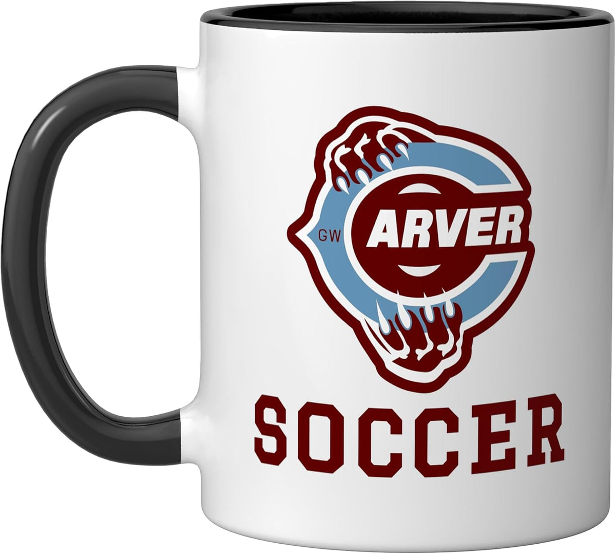 Carver High School Wolverines Soccer Ceramic Mug