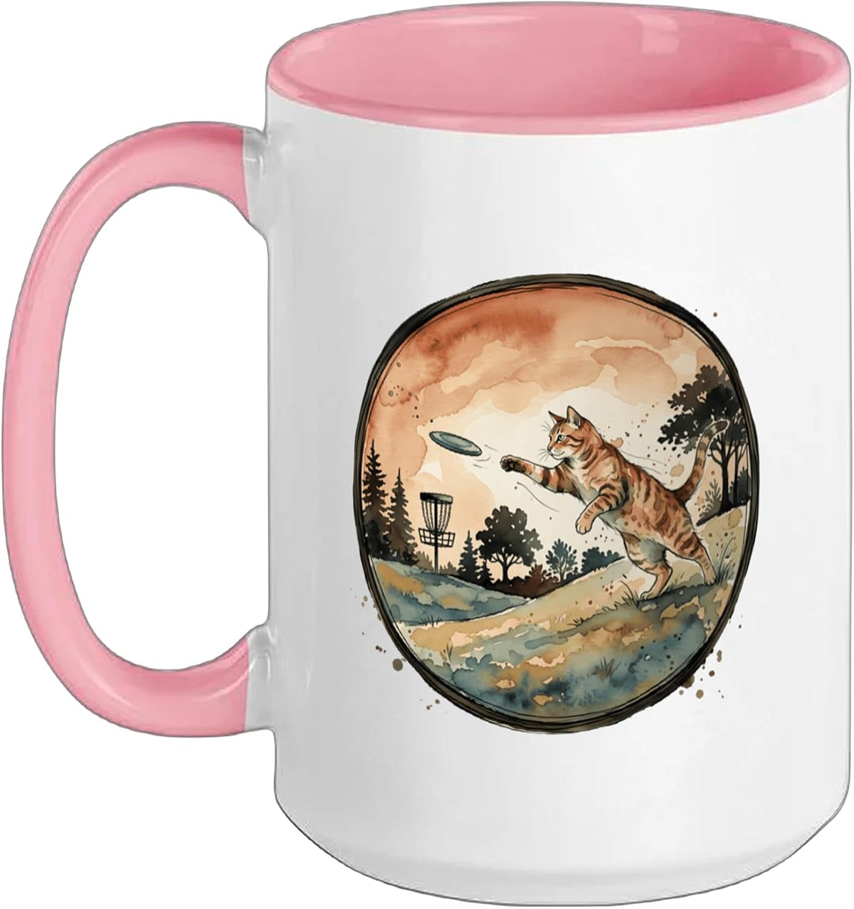 Disc Golf Basket Disc Golfer Frolfing Disc Golf Player Ceramic Mug