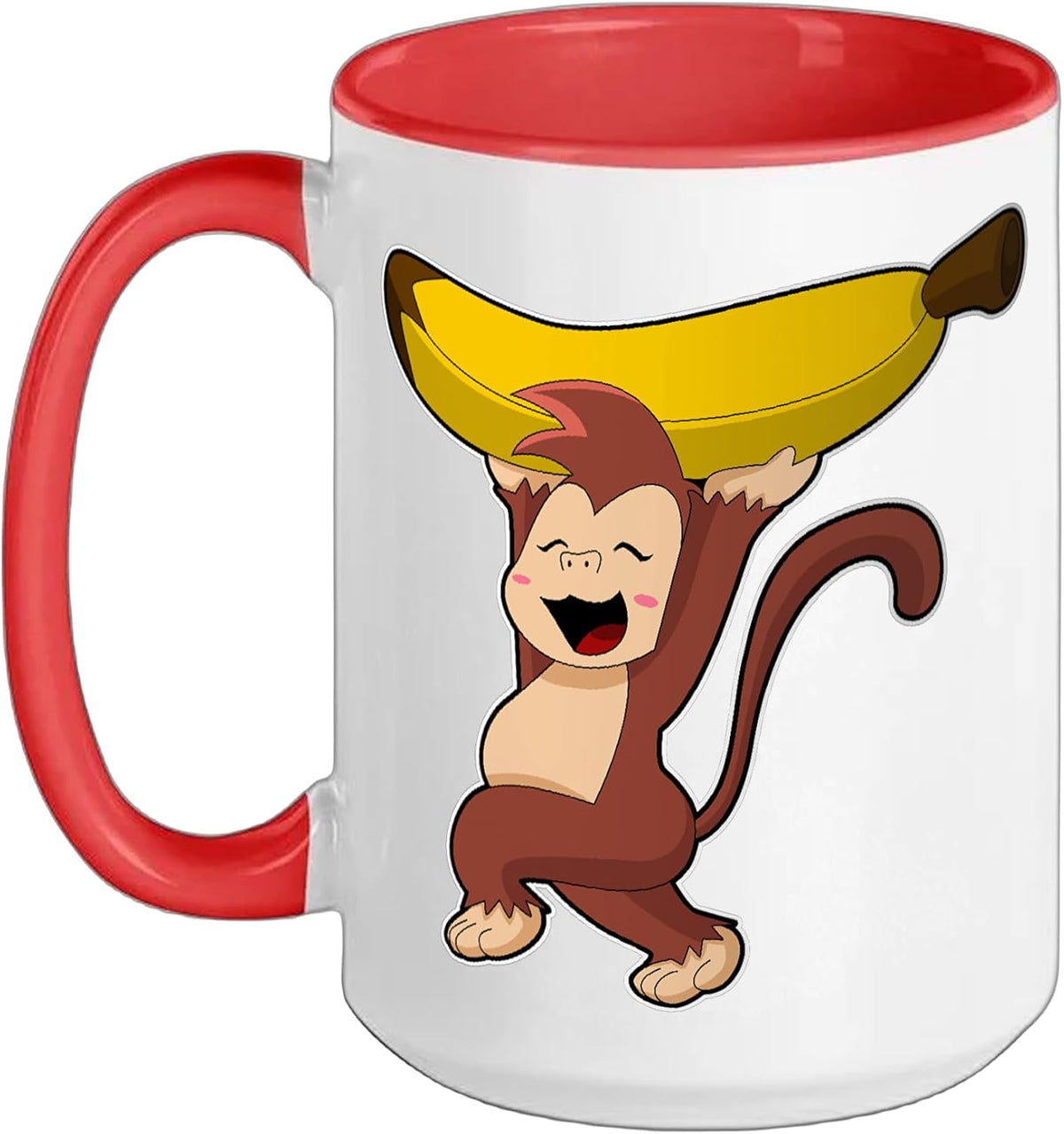 Monkey Banana Ceramic Mug