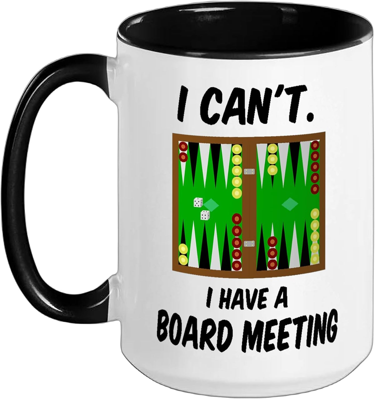 Backgammon Player Humor Ceramic Mug