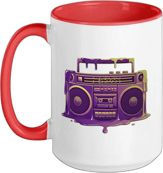 Retro Hip Hop Vibes: Golden Era Street Style Design Ceramic Mug