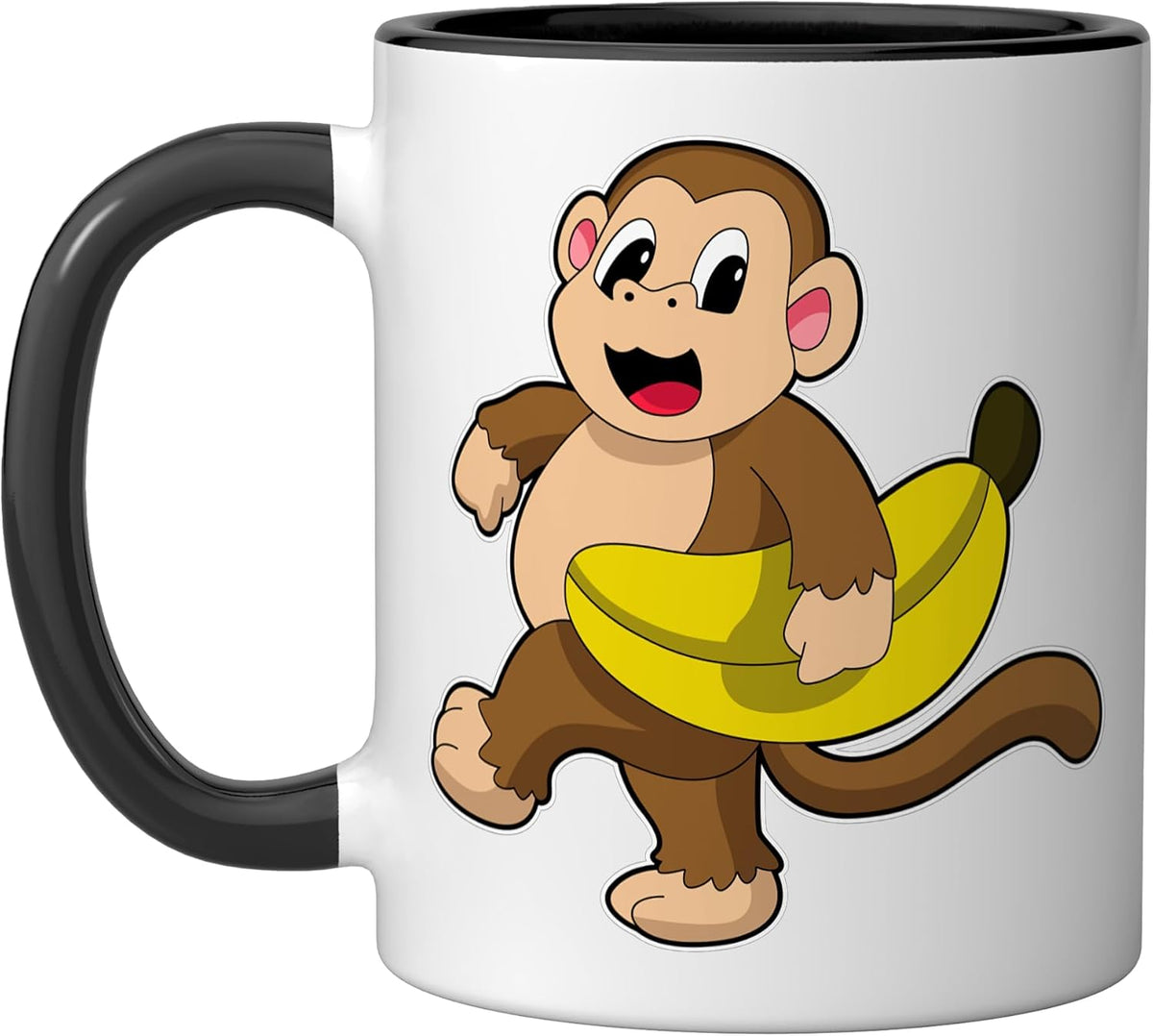 Monkey Banana Ceramic Mug