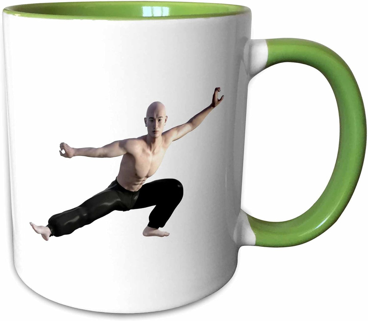 A Wushu Martial Artist In A Split Form Ceramic Mug