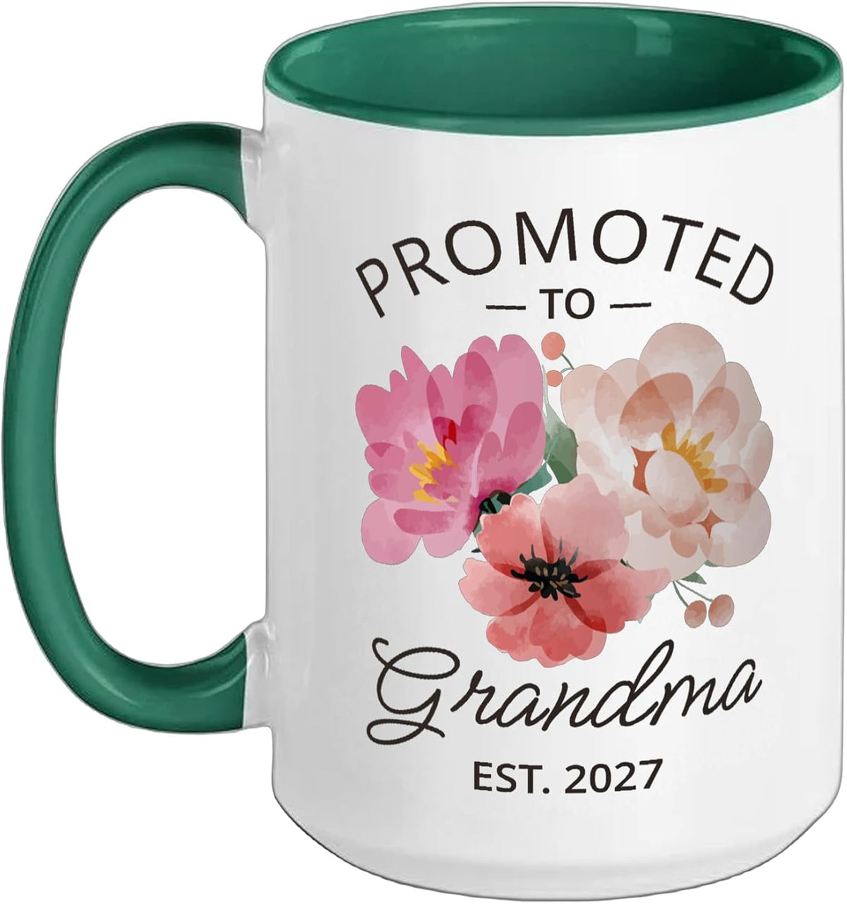 Promoted To Grandma Est 2027 New Grandmother Nana Women Ceramic Mug