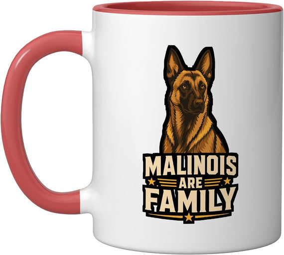 Belgian Malinois Are Family Dog Breed Christmas Ceramic Mug