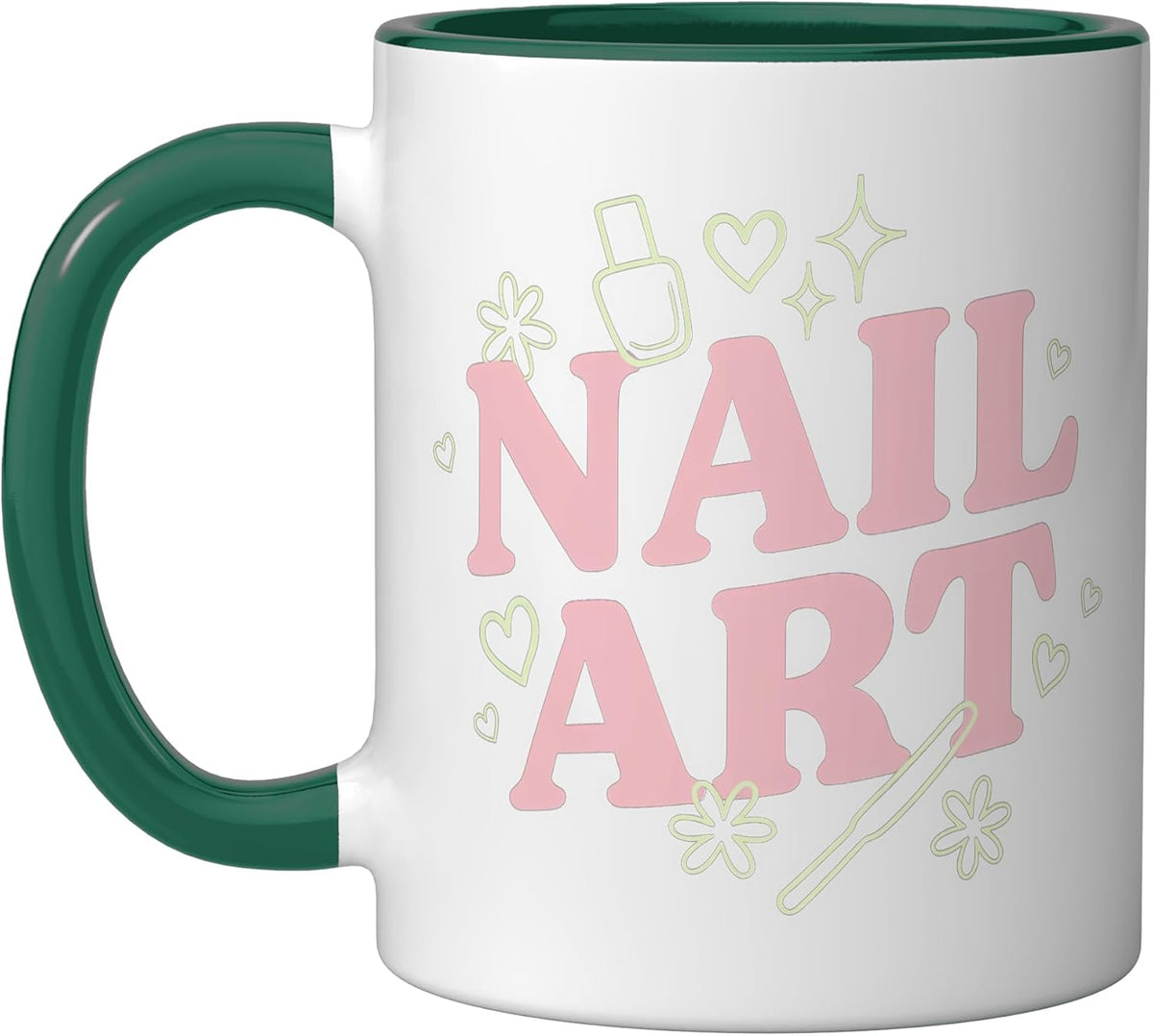 Nail Art Artist Painting Stamping Styling Decor Design Ceramic Mug