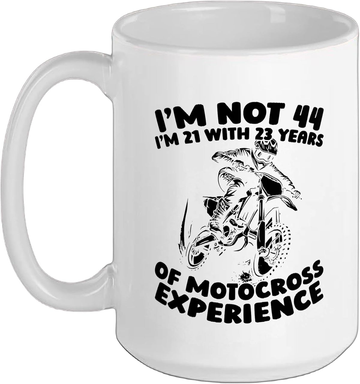44 Years Old Supermoto Dirt Bike Mx Motocross 44th Ceramic Mug
