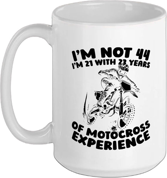 44 Years Old Supermoto Dirt Bike Mx Motocross 44th Ceramic Mug