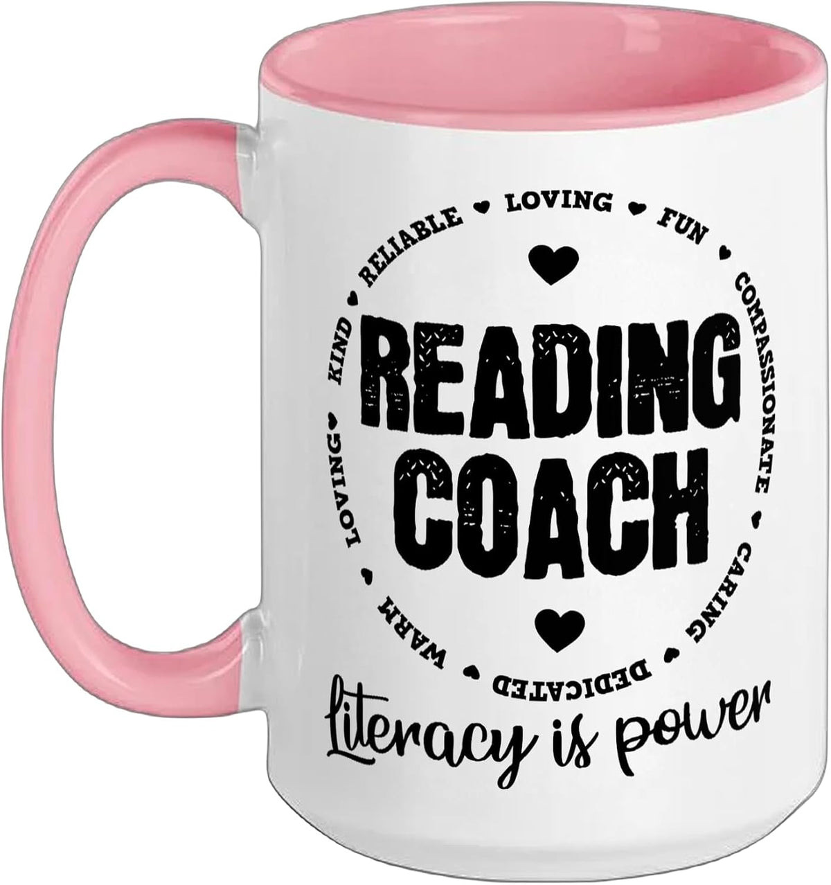 Reading Coach Teacher Interventionist Specialist Literacy Ceramic Mug
