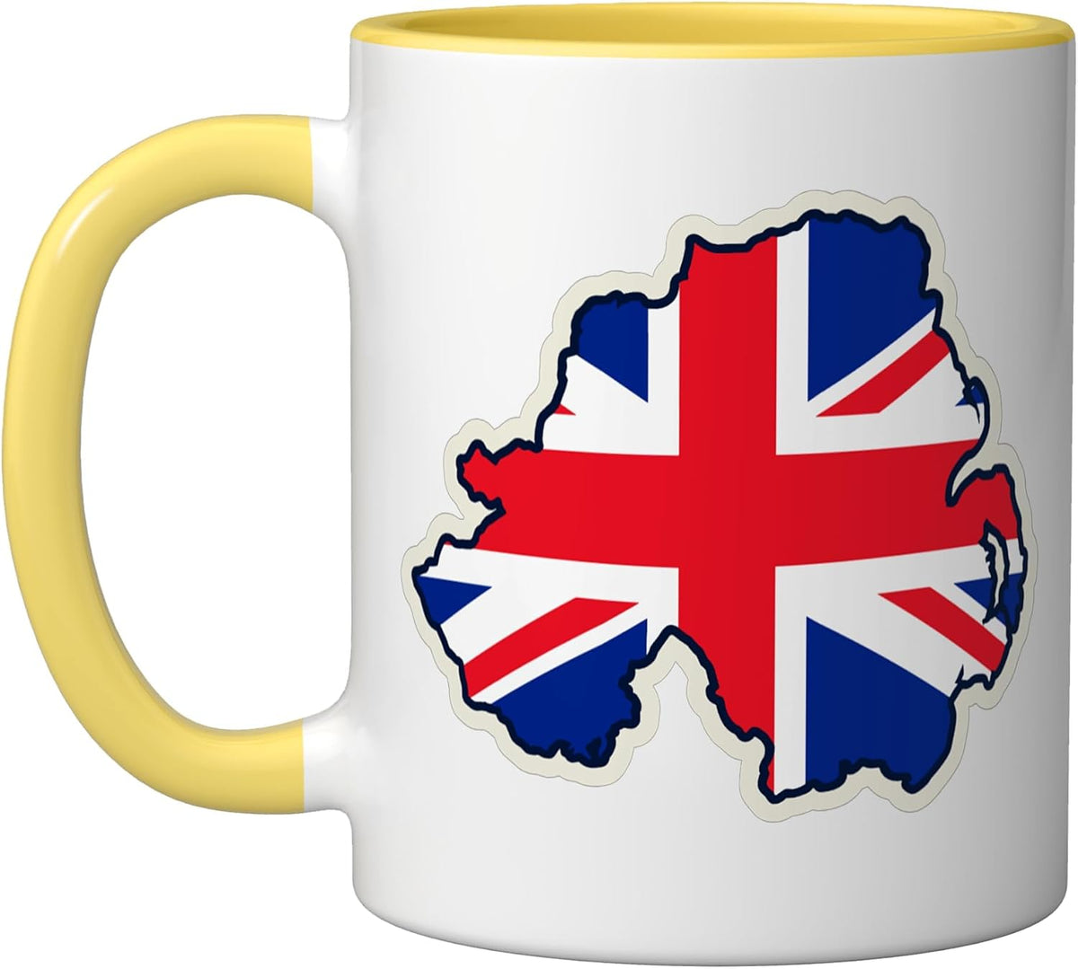 Northern Ireland Uk Flag Map Union Jack Country Design Ceramic Mug