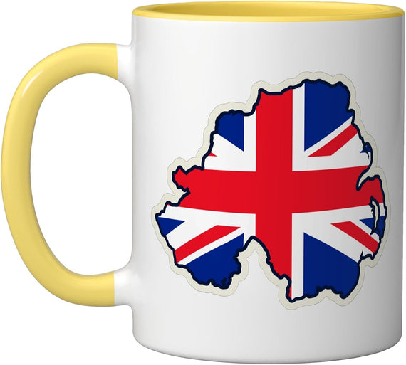 Northern Ireland Uk Flag Map Union Jack Country Design Ceramic Mug