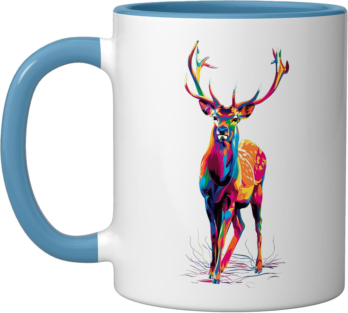 Deer Colorful Ceramic Mug