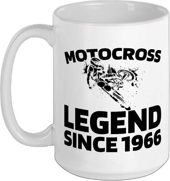 Birthday - Mx Motocross Supermoto Dirt Bike Born In 1966 Ceramic Mug