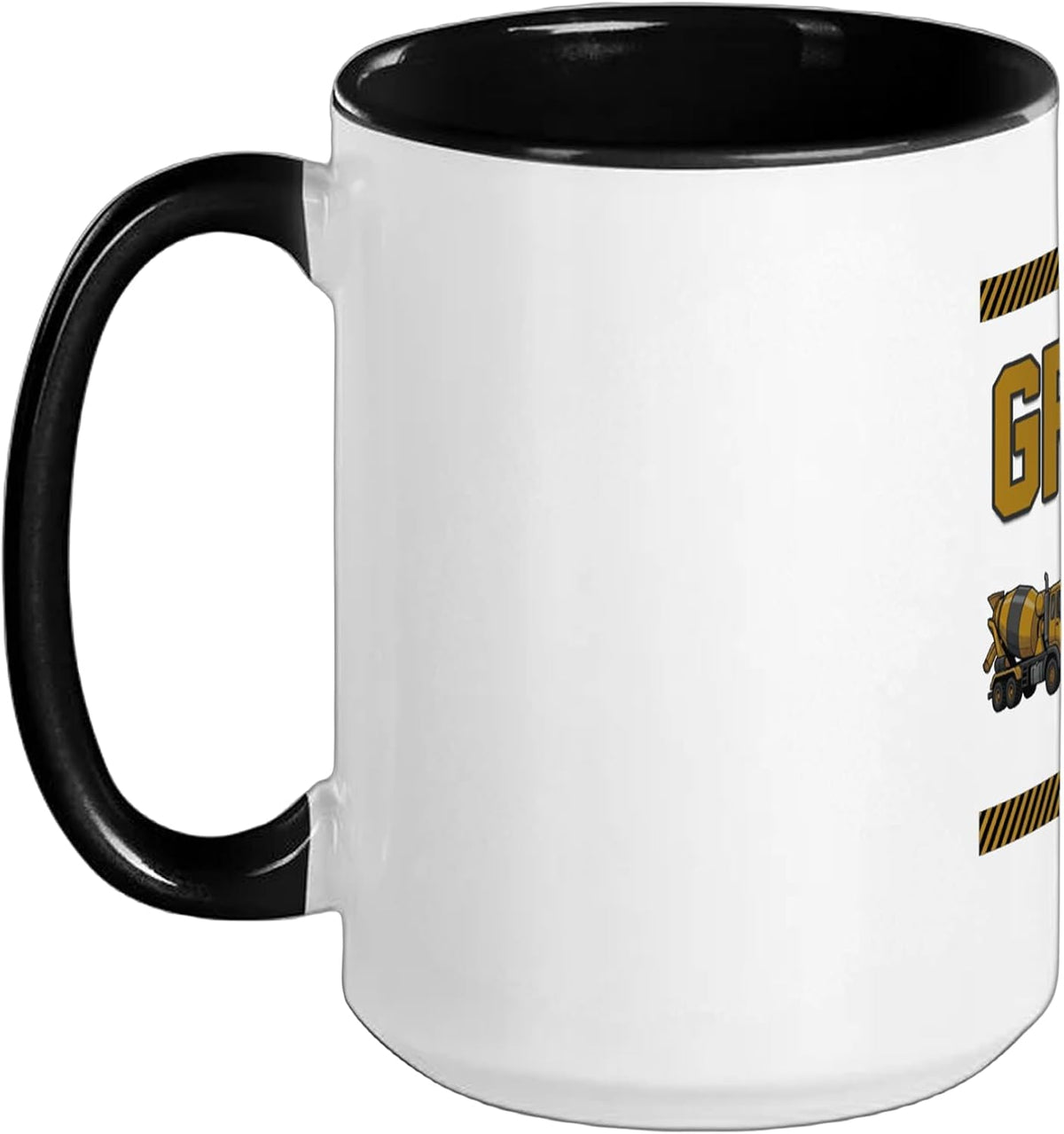 Truck Excavator Gramps Construction Birthday Kids Famil Ceramic Mug