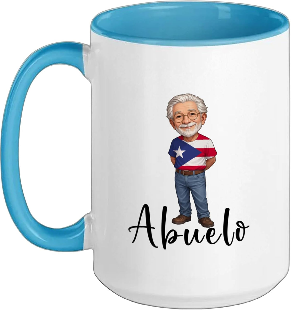 Puerto Abuelo Granddad Flag Grandfather Grandpa Puerto Ceramic Mug