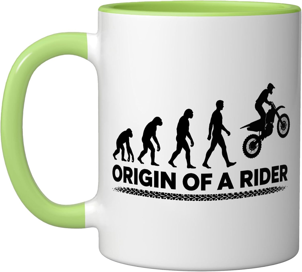 Origin Of A Rider Motorbike Stunt Ceramic Mug