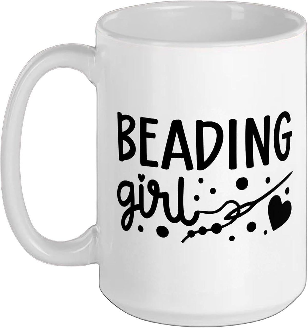 Beading Girl Beader Beadwork Bead Ceramic Mug
