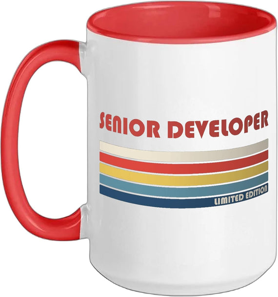 Senior Developer Engineer Engineeringretro Vintage Ceramic Mug