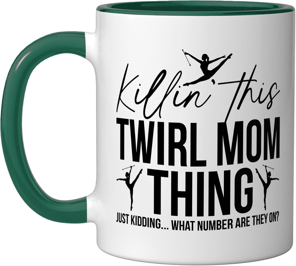 Baton Twirl Mom Thing Baton Twirling Mom Baton Twirling Ceramic Mug