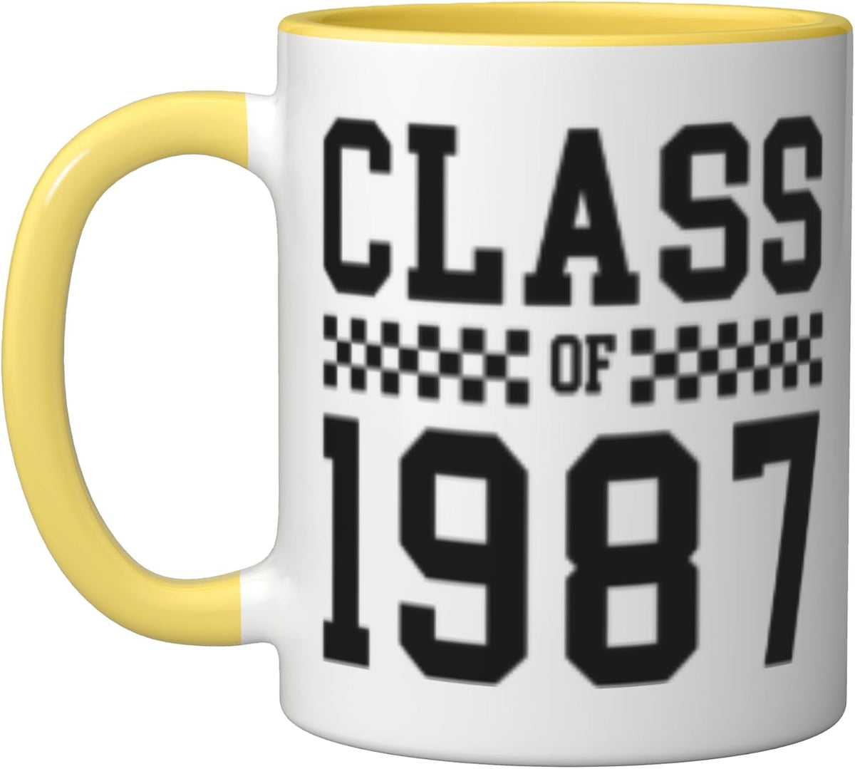 Class Of 1987 High School Graduate College Ceramic Mug