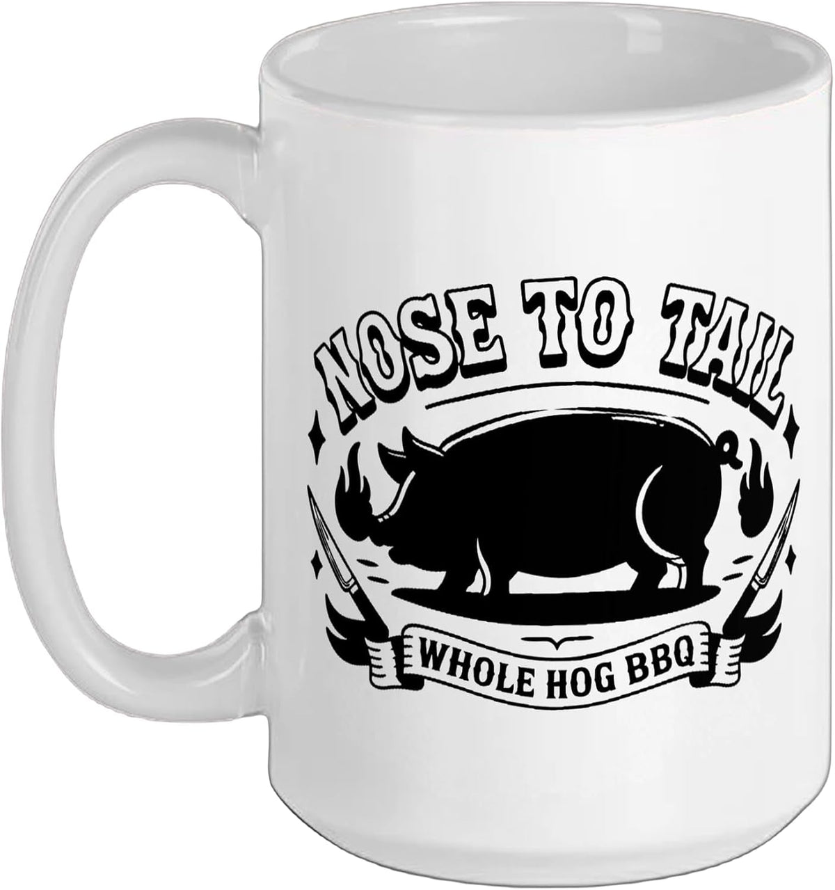 Whole Hog Pit Master Craft Bbq Nose Tail Ceramic Mug