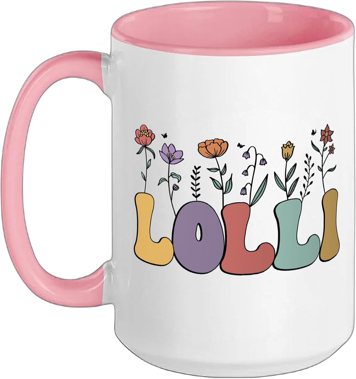 Lolli Gifts Women Wildflower Floral Lolli Grandma Ceramic Mug