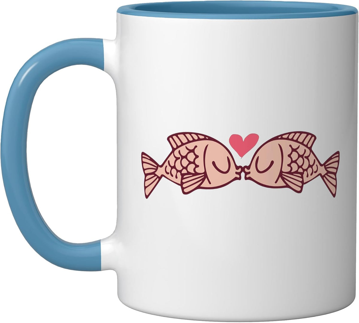 Fish Couple Gift Wedding Anniversary Valentine's Day Him Ceramic Mug