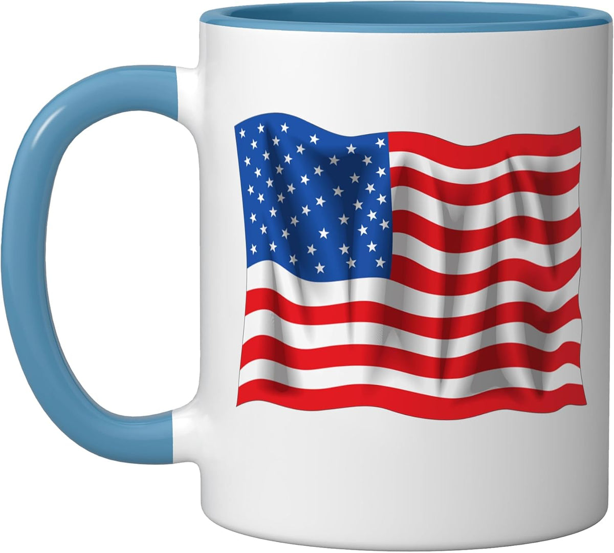 Usa Retro Vintage Distressed Flag For Patriotic Memorial Ceramic Mug