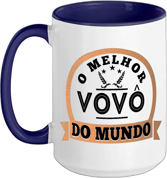O Melhor Vovo Do Mundo Portuguese Grandpa Father's Day Ceramic Mug