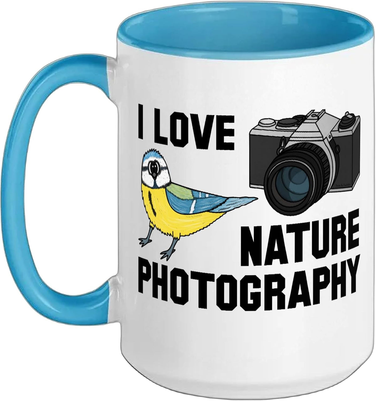 I Love Nature Photography, Camera Wildlife Photographer Ceramic Mug
