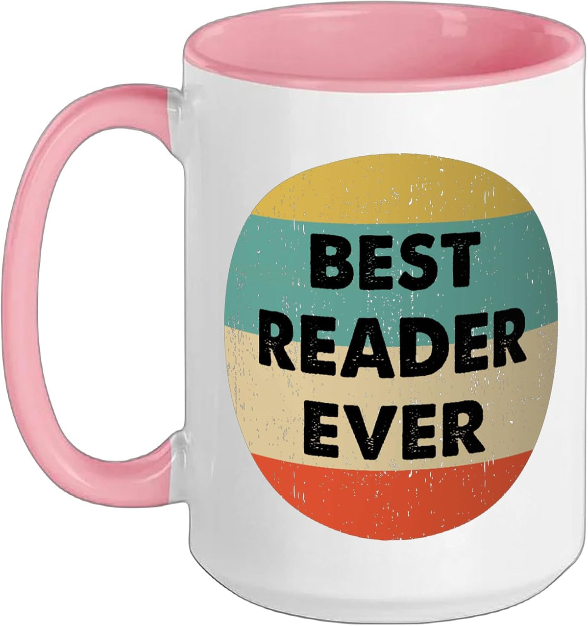 Best Reader Ever Retro Sunset Ceramic Mug