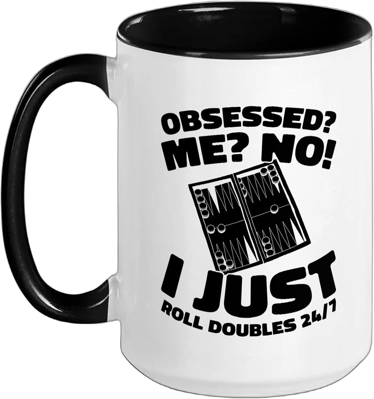 Board Game Dice - Strategy Backgammon Ceramic Mug